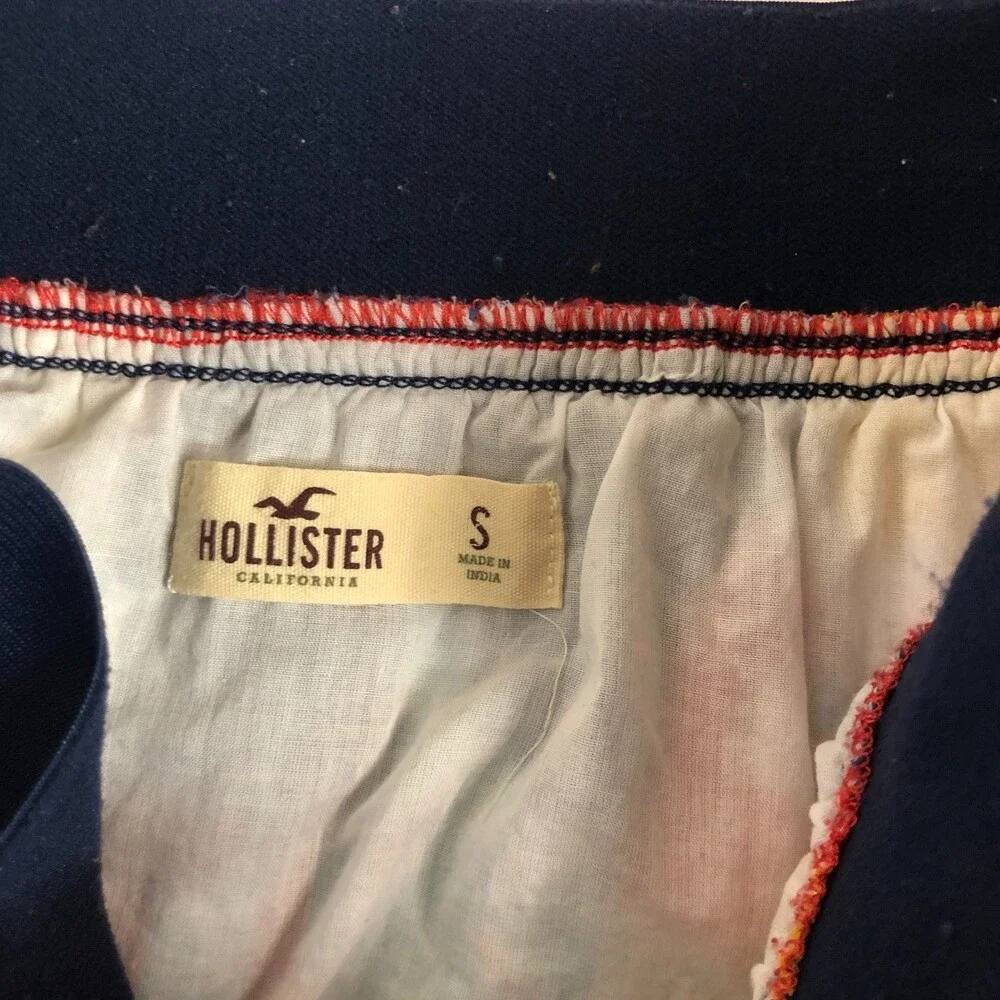 Hollister Juniors Floral Skirt Elastic Waist Size Small